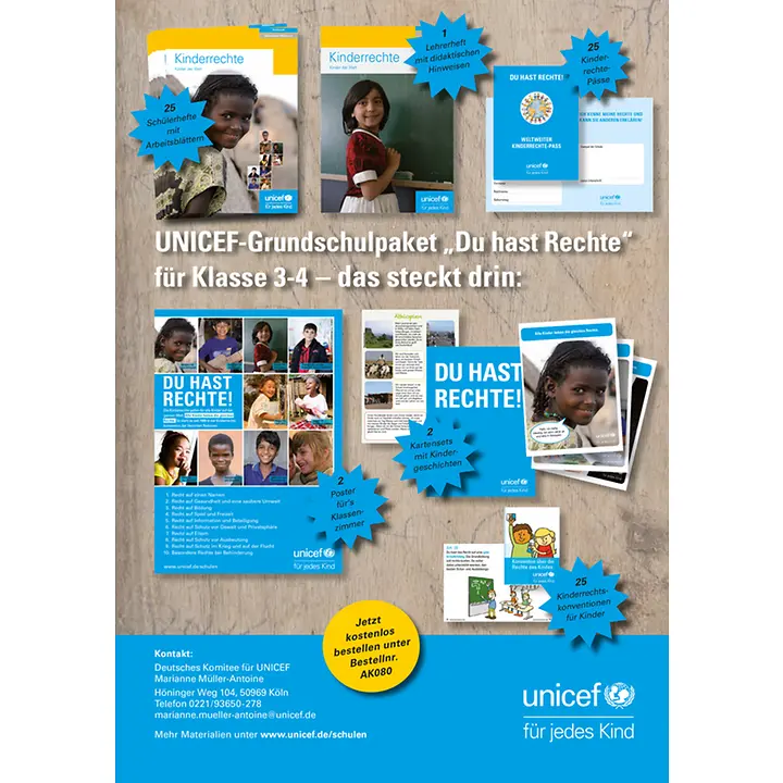 UNICEF Grundschulpaket Du hast Rechte UNICEF Grundschulpaket