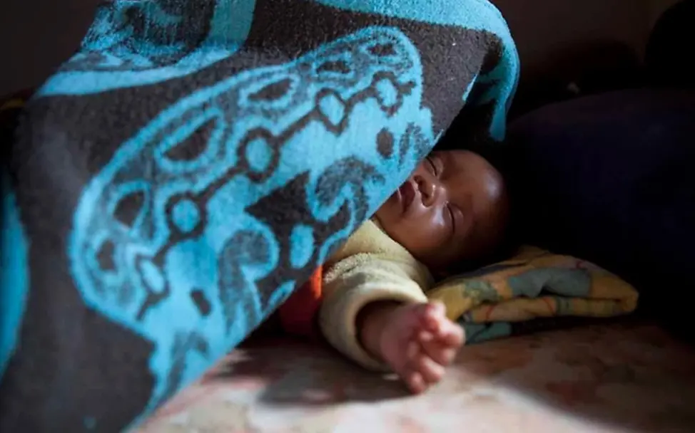 Tselane’s baby was protected from the deadly virus. | United Internet for UNICEF Protect children from the deadly virus.