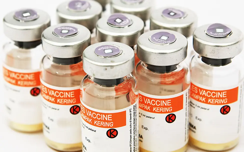 Masern-Schutzimpfung: Impfstoffe retten Kinderleben. | © UNICEF Impfungen Baby: Masern-Impfstoffe schützen vor der lebensgefährlichen Krankheit.