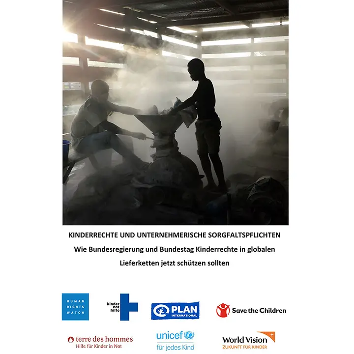 Positionspapier Kinderrechte und unternehmerische Sorgfaltspflicht Positionspapier Kinderrechte und unternehmerische Sorgfaltspflicht