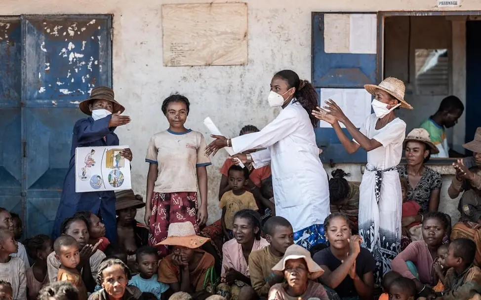 Im Gesundheitszentrum werden Kinder mit Mangelernährung behandelt. | © UNICEF/Andrian Im Gesundheitszentrum werden Kinder mit Mangelernährung behandelt.