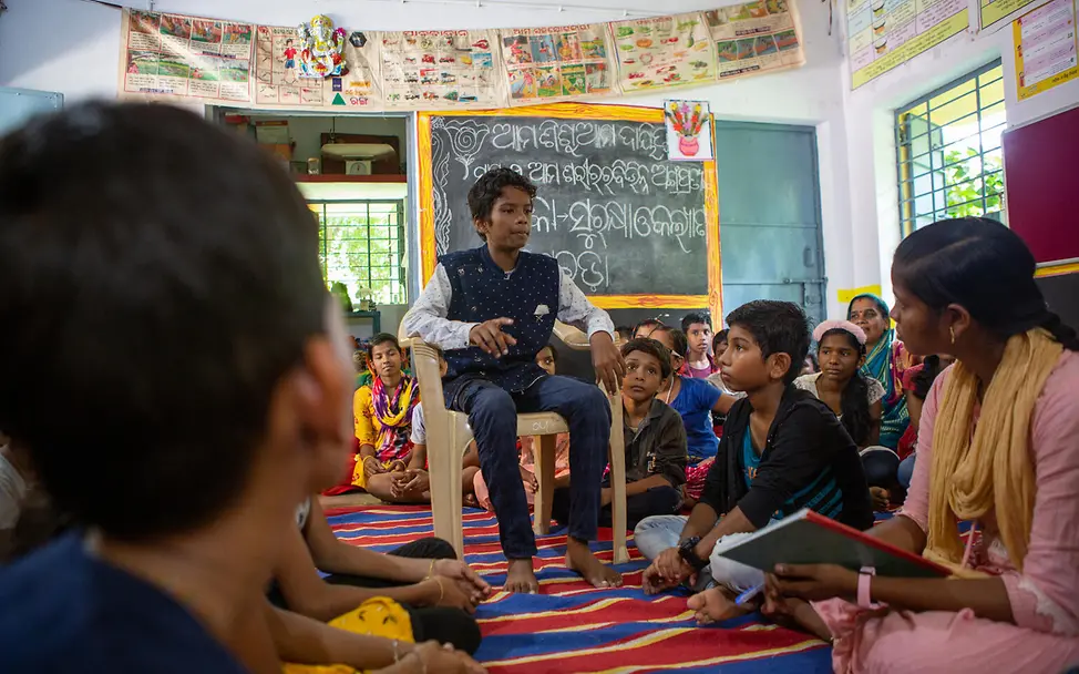 Rollenspiel über Kinderehen in Indien | © UNICEF/ Fakten über Jungs: Auch Jungen von Kinderehen betroffen