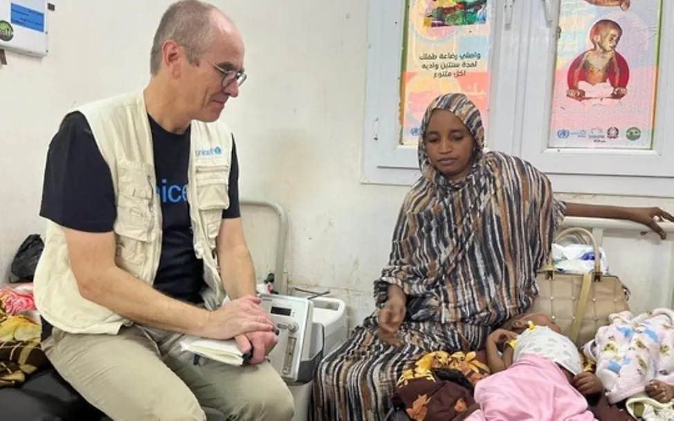 Christian Schneider im Sudan | UNICEF Sudan UNICEF-Geschäftsführer Christian Schneider im Sudan