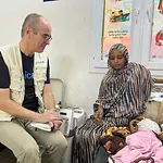 UNICEF/UNI693455/Kahmann Sudan: Christian Schneider auf einer Reise im Sudan