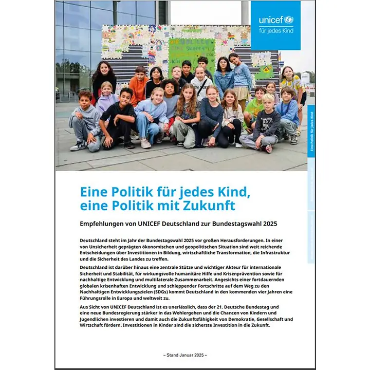 UNICEF Papiere Bundestagswahl Vollversion UNICEF Papiere Bundestagswahl Vollversion