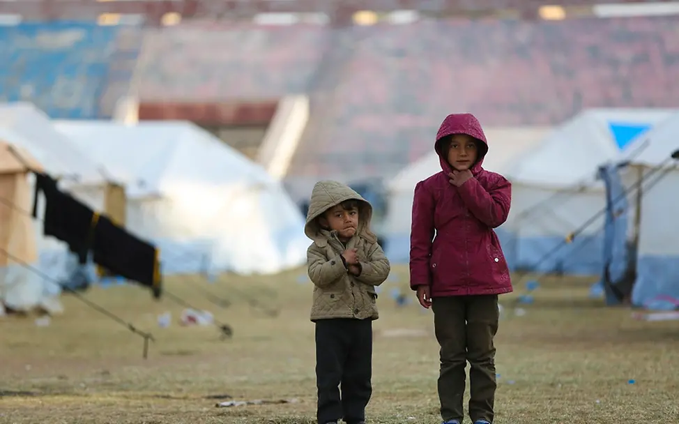 Im Winter erreichen die Temperaturen in Teilen Syriens Minusgrade. | UNICEF/Aldhaher Winter_UNI701421