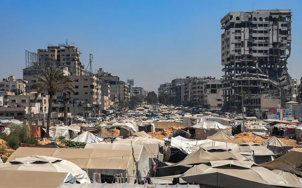 Ein Flüchtlingslager im Gazastreifen | © UNICEF/Nateel Gaza spenden Waffenruhe: Das Al-Rimal-Flüchtlingslager mitten im Gazastreifen.