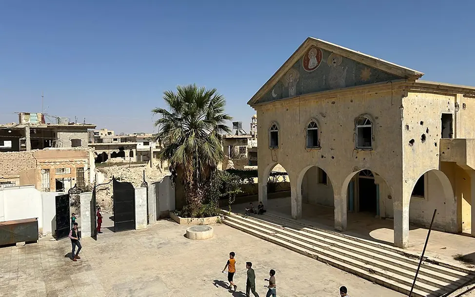 Syrien: Ein kinderfreundlicher Ort in einer Kirche. | © UNICEF/Charbonneau Syrien: Ein kinderfreundlicher Ort in einer Kirche.